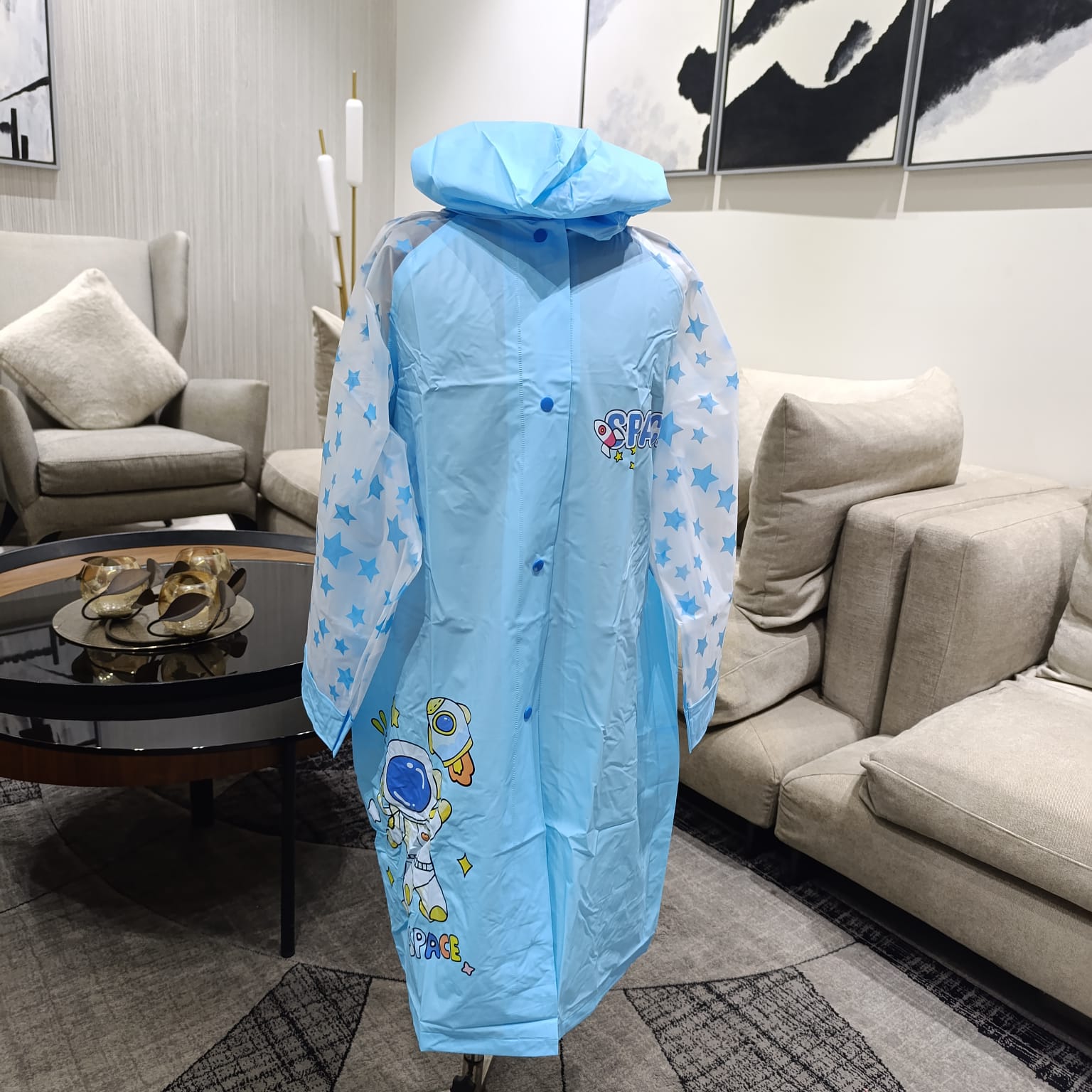 Astronaut Space Super Premium 3D Raincoat (Exchange free for Size Issue